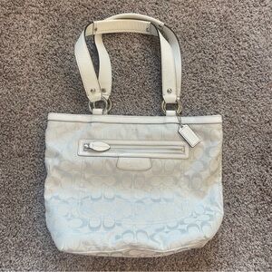 Coach signature shoulder bag